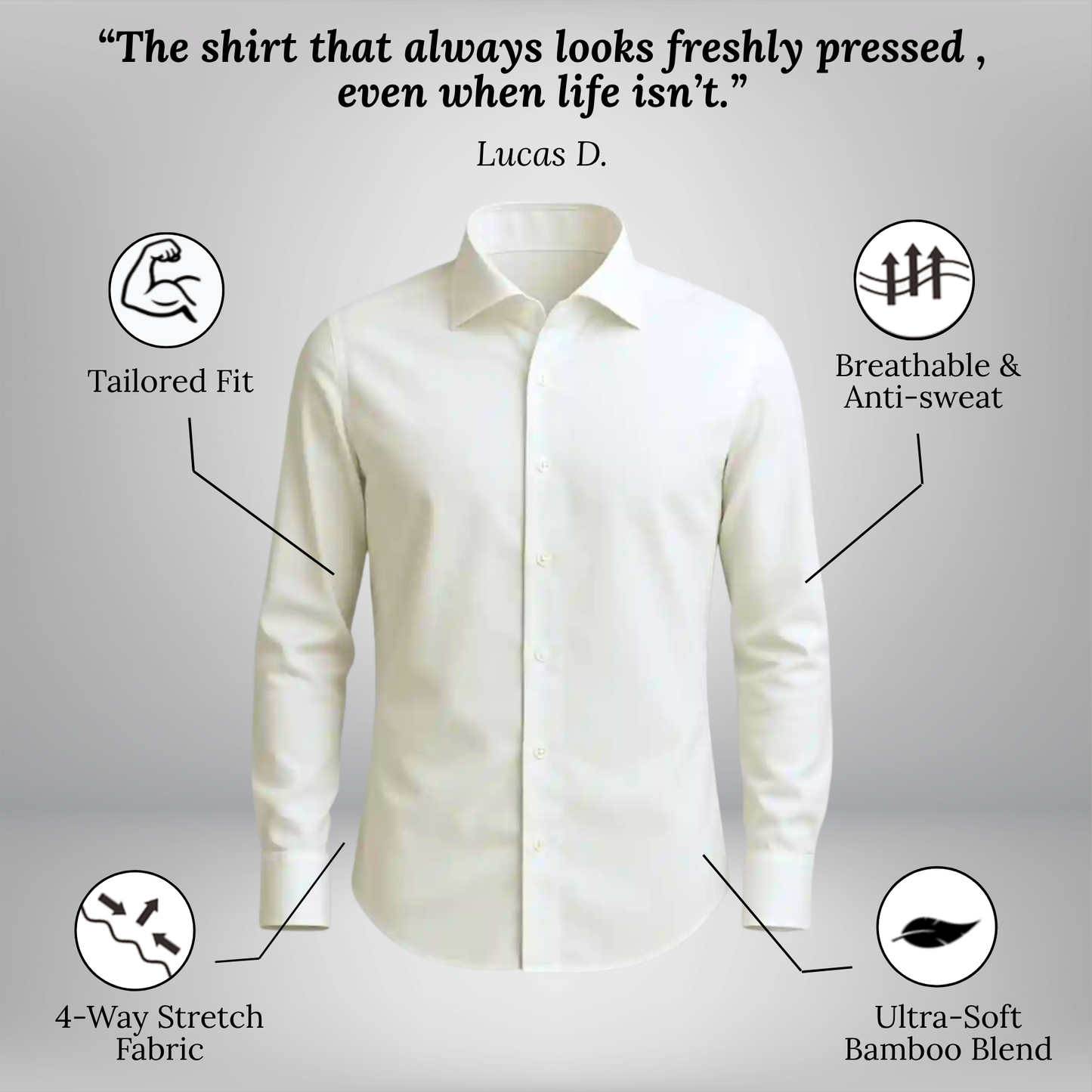 Shirt Anti-wrinkle Slim - FreshWear™