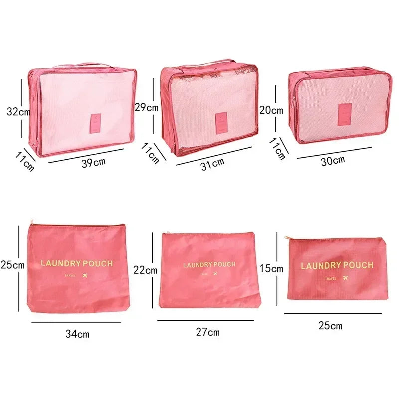 Pochette de voyage 6pcs | TravelBags™