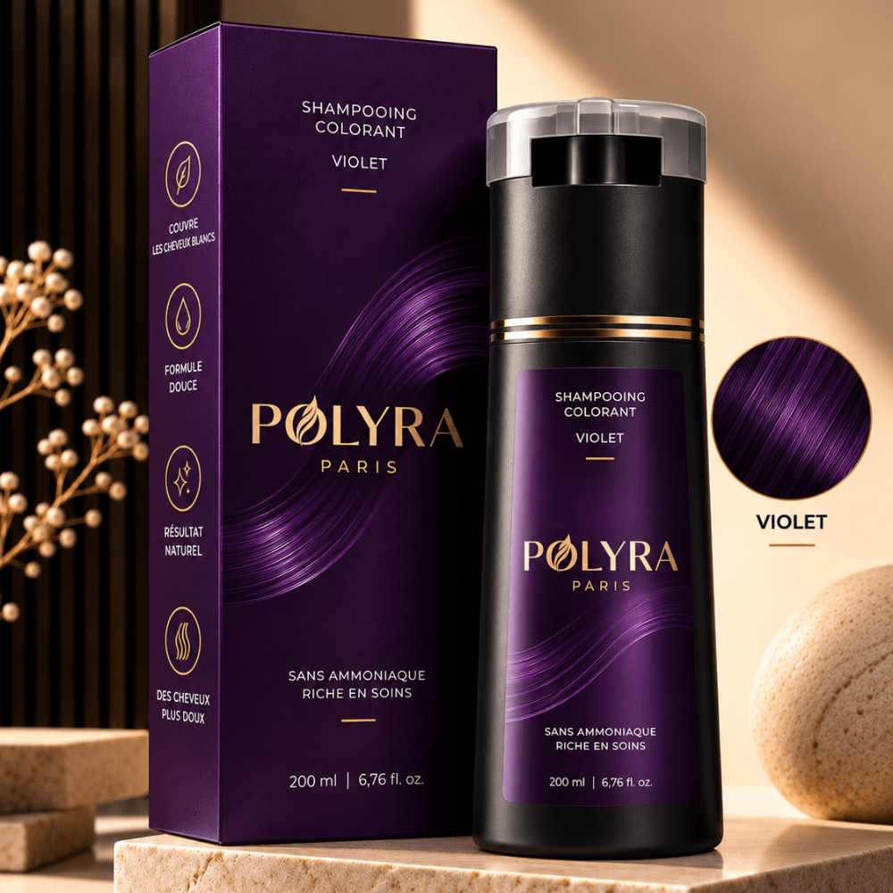 Shampooing colorant pour cheveux gris - Zeluxy