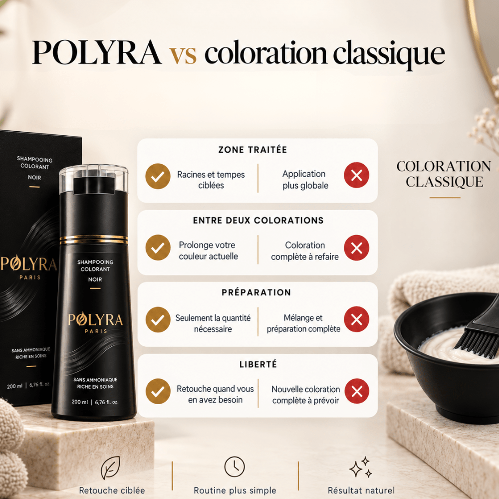 Shampooing colorant pour cheveux gris - Zeluxy