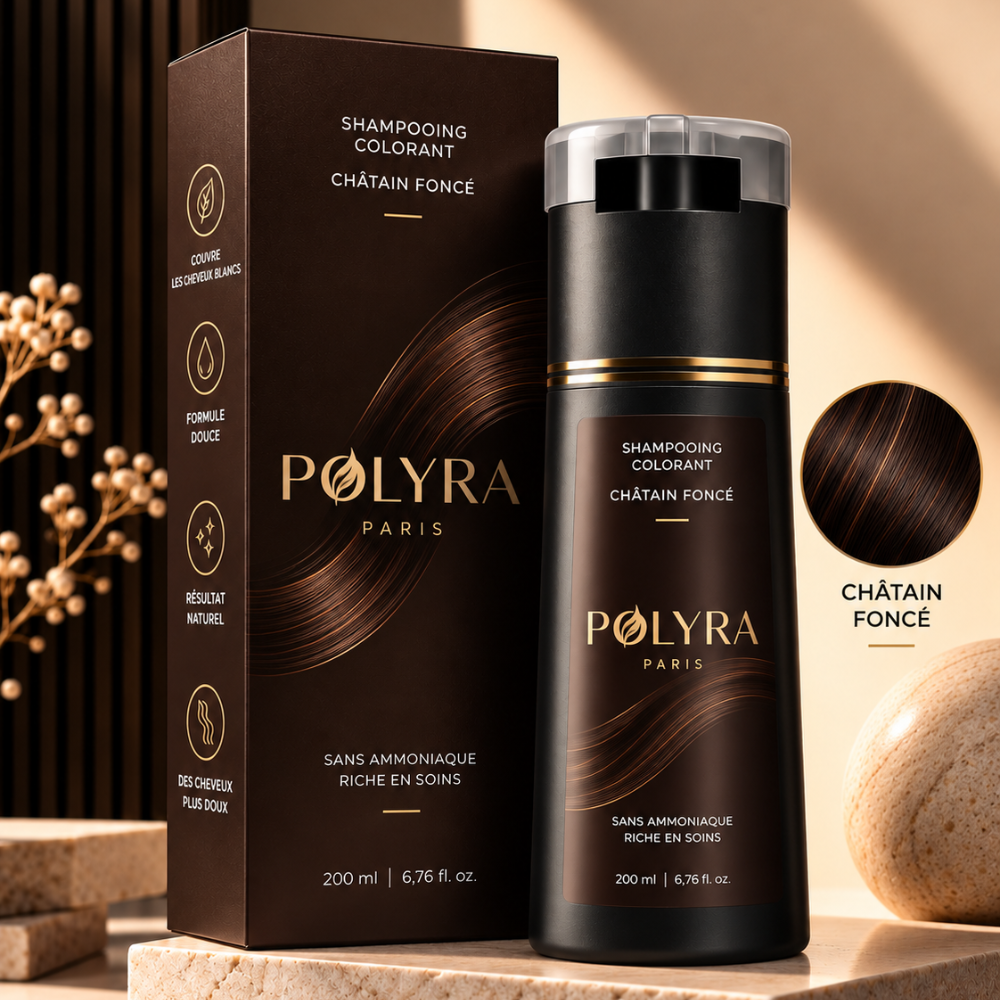 Shampooing colorant pour cheveux gris