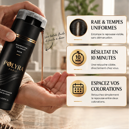 Shampooing colorant pour cheveux gris