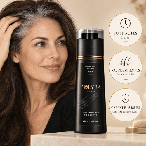 Shampooing colorant pour cheveux gris