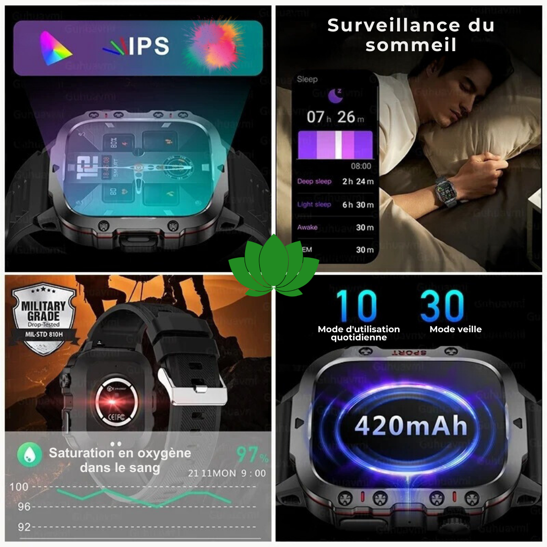 Durax™ | Montre Intelligente Millitaire