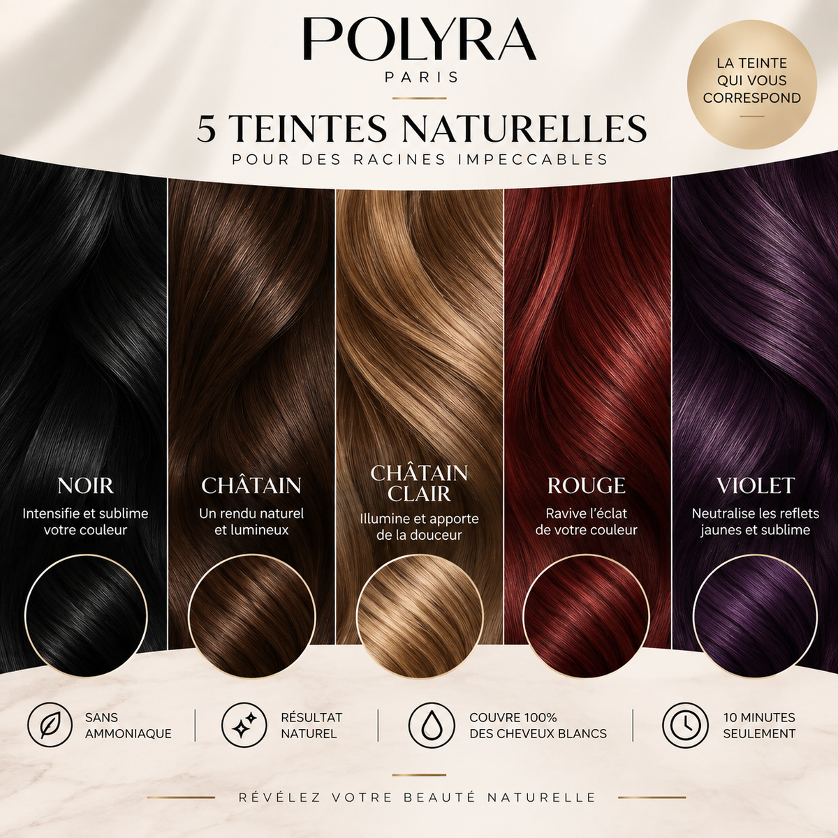 Shampooing colorant pour cheveux gris