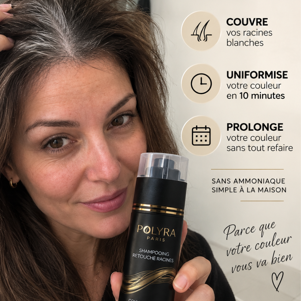 Shampooing colorant pour cheveux gris