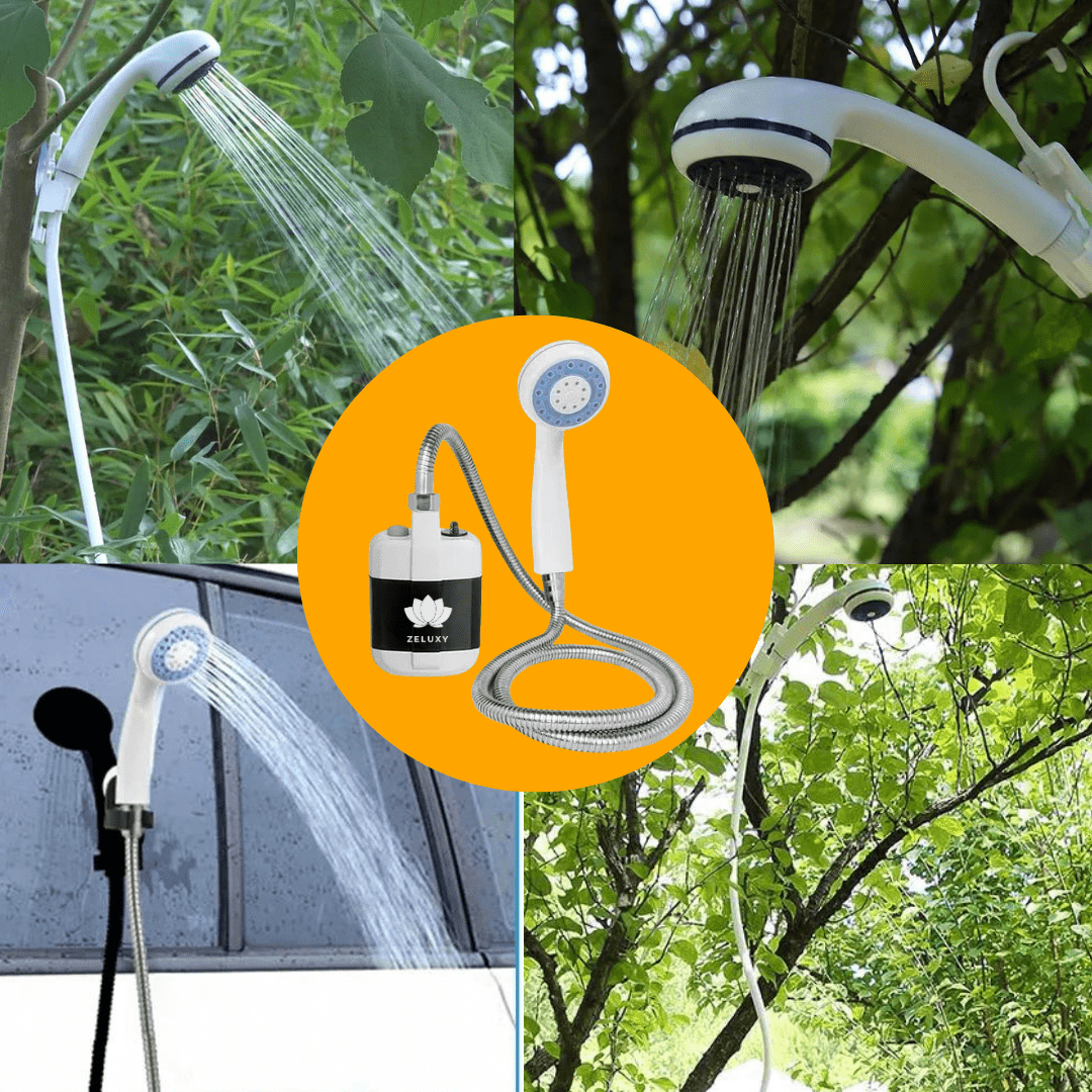 Douche Camping USB Rechargeable Portable| JetWash™ - Zeluxy