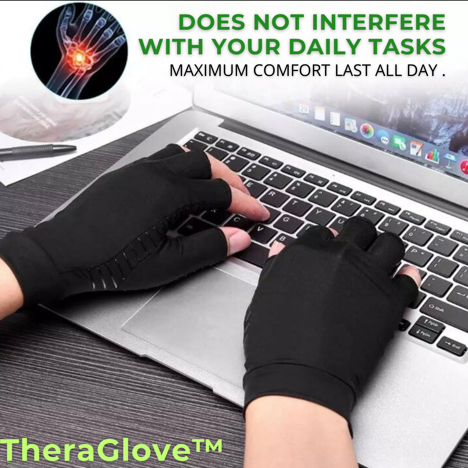 TheraGlove™ | Copper Therapy Gloves for Hand Pain