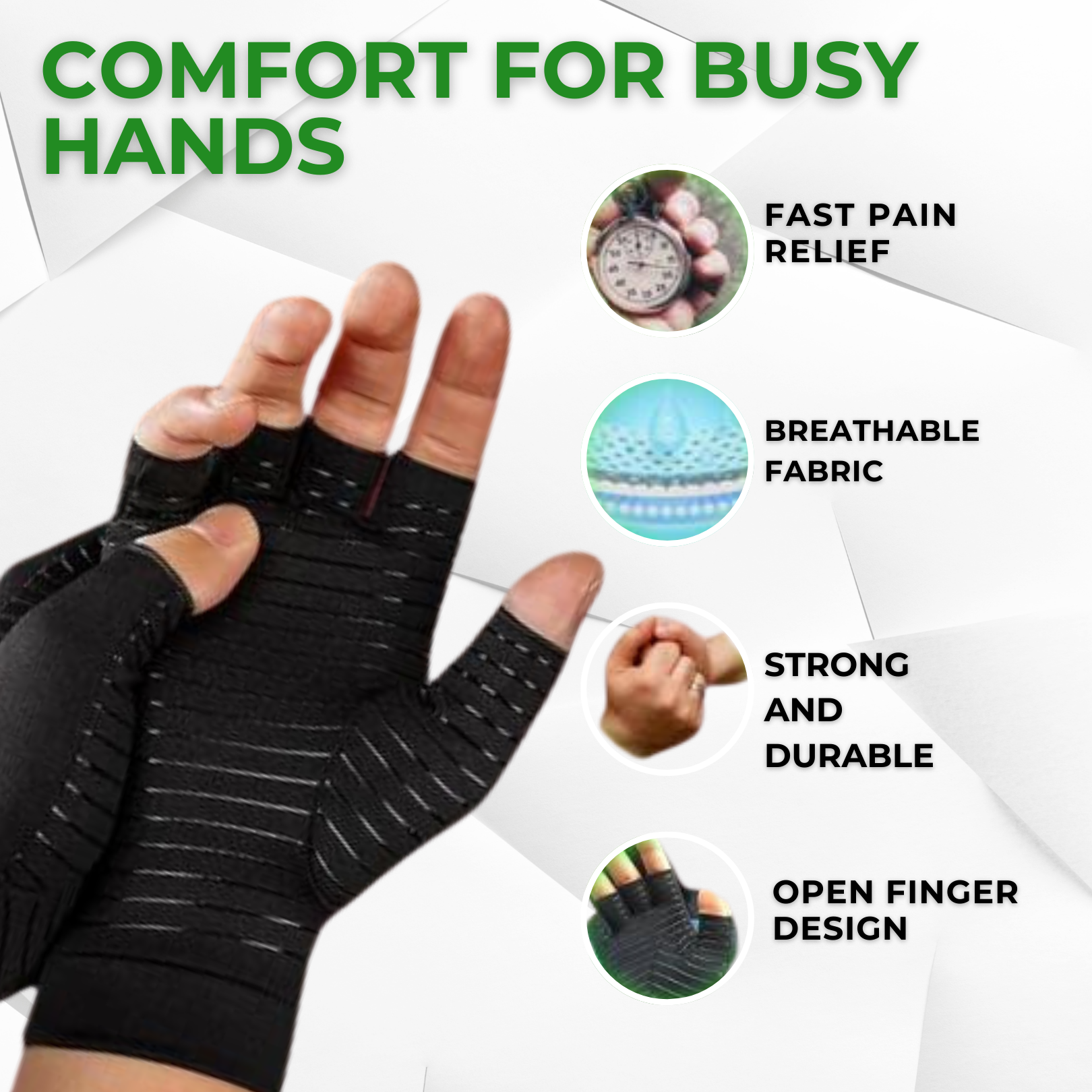 TheraGlove™ | Copper Therapy Gloves for Hand Pain