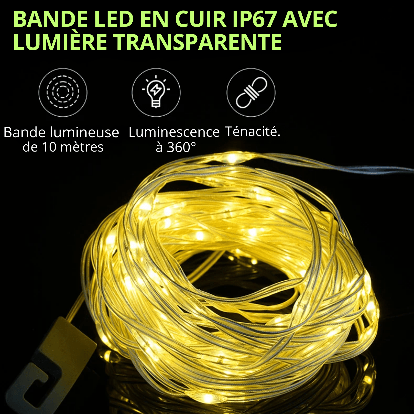 Lumino™ | Guirlande lumineuse Étanche - Zeluxy