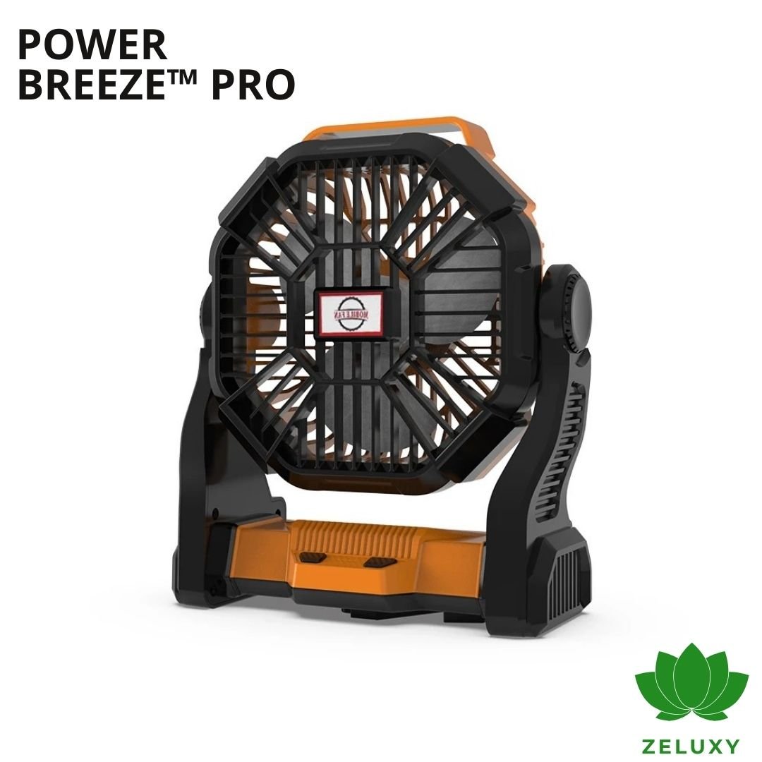 PowerBreeze™ | Ventilateur lumineux portable - Zeluxy