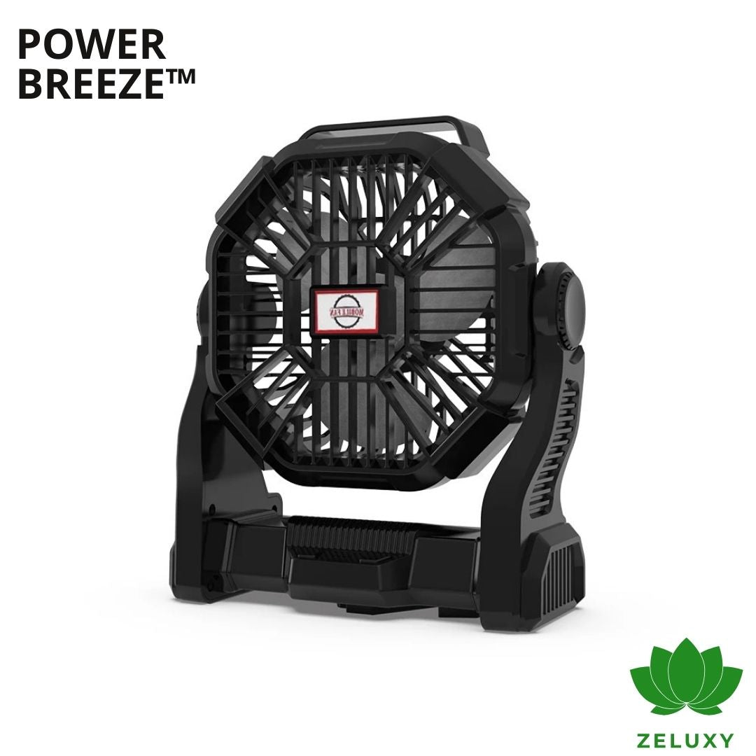 PowerBreeze™ | Ventilateur lumineux portable - Zeluxy