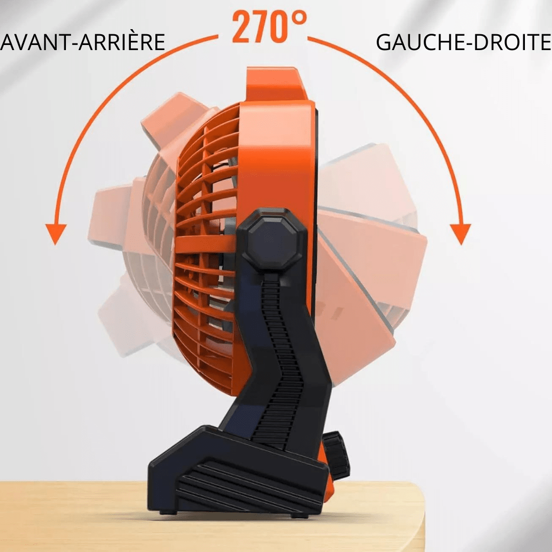 PowerBreeze™ | Ventilateur lumineux portable - Zeluxy