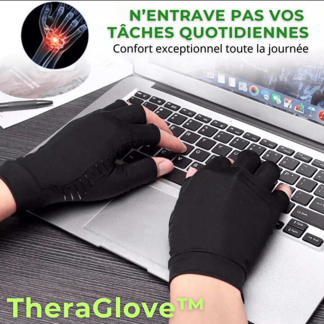 TheraGlove™ | Gants de thérapie au cuivre pour les douleurs à la main - Zeluxy