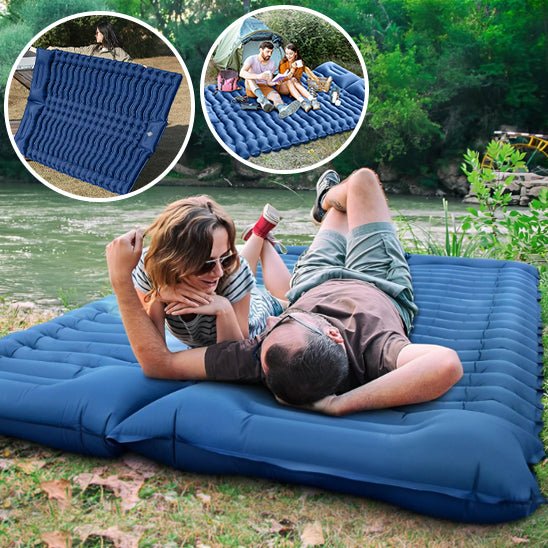 TwinRest™ | Matelas Gonflable Double Auto - Gonflant - Zeluxy